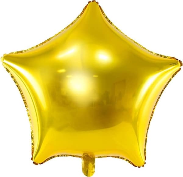 Party Deco Folieballon Stjerne Guld - 48 cm - 1 stk universal
