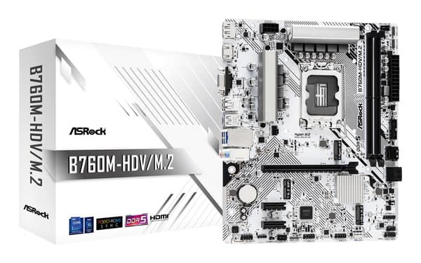 ASRock B760M-H/M.2 - bundkort - micro ATX - LGA1700 Socket - B760