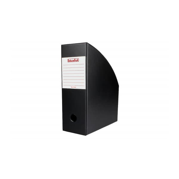 Lodret dokumentbeholder A4 sort PVC PVC Skrivebordsfolie (SE-36-01)