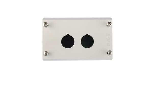 2-håls kassetthus 22mm grå IP67 M22-I2 216537