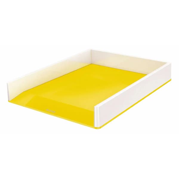 Arkivbakke Leitz WOW Dual Hvid Gul polystyren (26,7 x 4,9 x 33,6 cm)