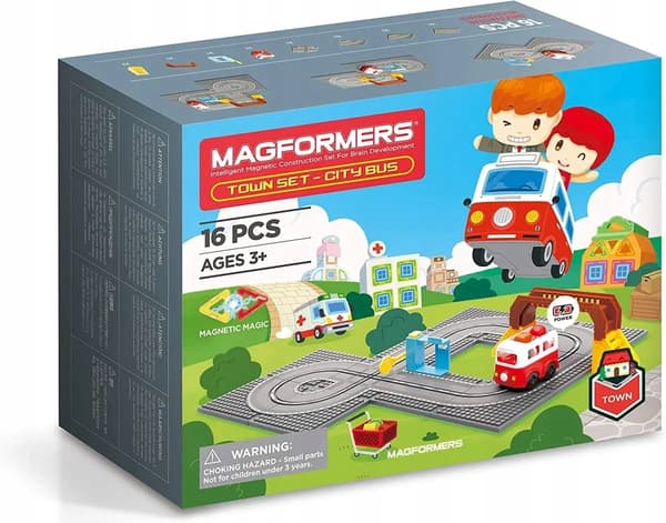 Magformers Byggeklodser BYSÆT - BYBUS