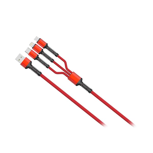 MOYE CONNECT 3 I 1 USB DATAKABEL RØD