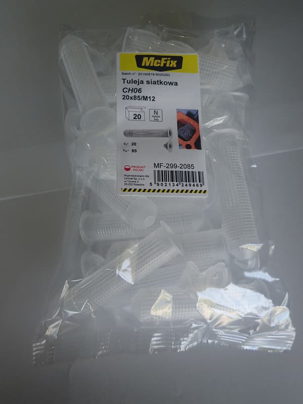 PLASTIKNETHOLDER TIL LIV 20*85MM 20STK