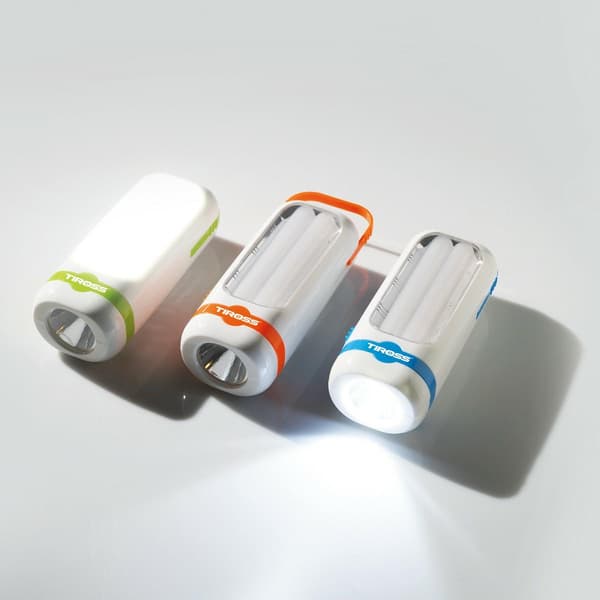 TIROSS PARISTOKÄYTTÖINEN TASKULAMPPU 1W LED + 10SMD 90lm