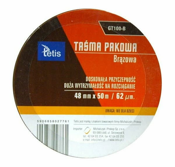 Ruskea pakkausteippi 48mmx50m