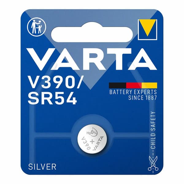 Knapcellebatteri Varta Sølv Sølvoxid 1,55 V SR54