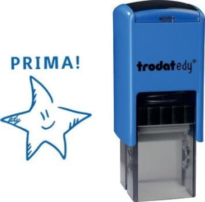 Stämpel med Trodata Printy-motiv blå \"Stjärna\" 4922