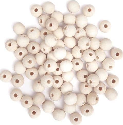 Träpärlor 12mm