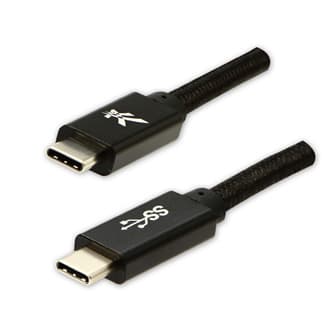 USB Logo USB-C-kabel - USB-C 2 m sort