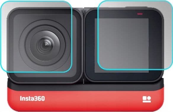 SunnyLife 4x lasinen näytönsuoja Insta360 ONE R 4K Editionille