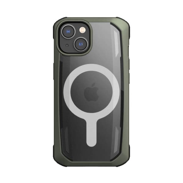 Raptic X-Doria Secure Case iPhone 14 Plus med pansret MagSafe-cover grøn
