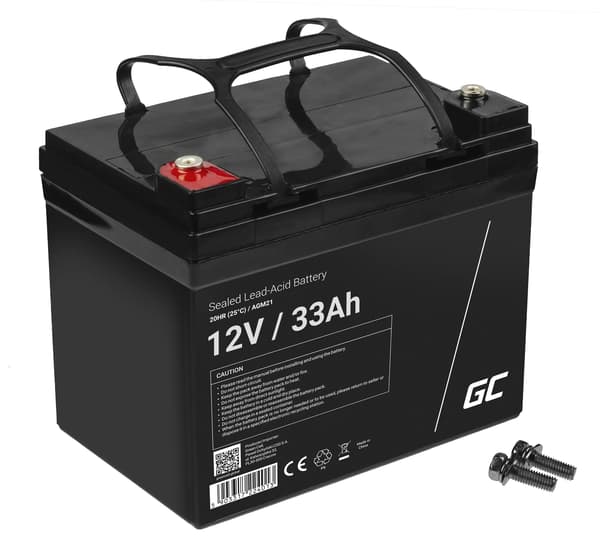 GREEN CELL Batteri AGM 12V 3.3Ah
