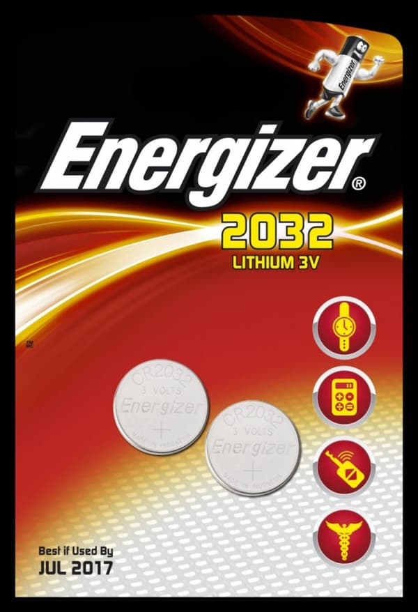 Energizer-paristo CR2032 2 kpl