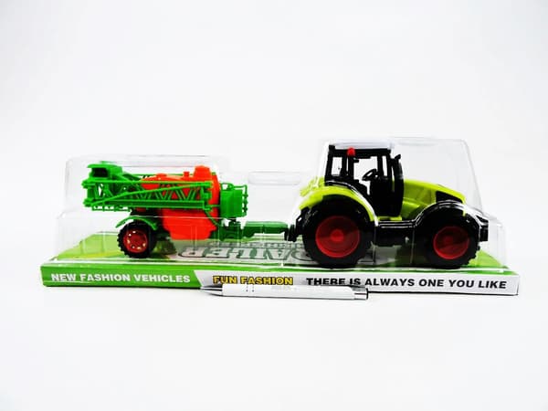 Traktor med spruta