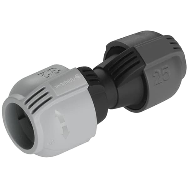 Sadetinjärjestelmän liitin supistuksella 32mm > 25mm (harmaa/musta)