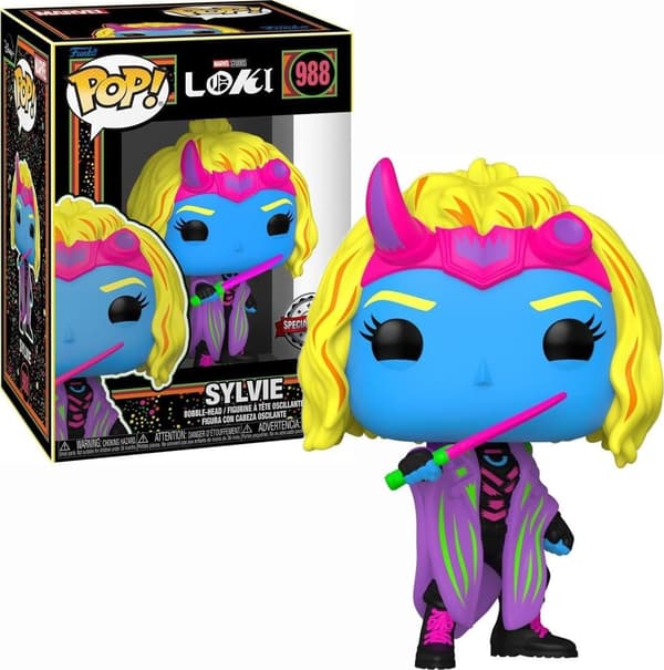 POP-figur Marvel Loki Silvye Black Light Exklusiv