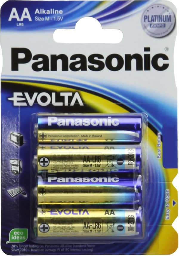 Panasonic Evolta LR6EGE batteri - 4 x