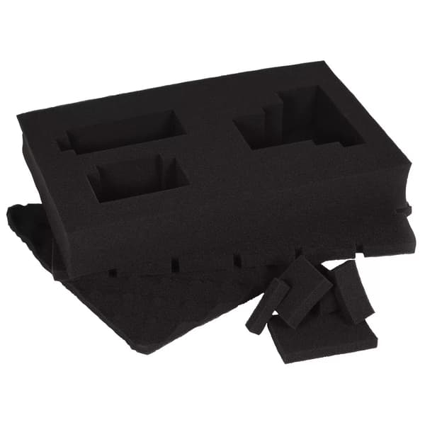 Systemkuffert gitter skum (sort, til E-Case S-C, E-Case S-F)