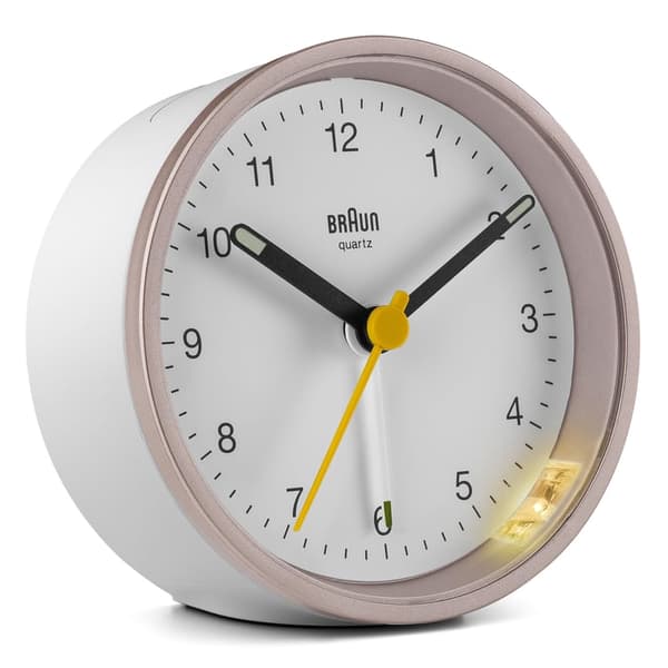 Braun BC12 Kvartsiherätyskello Vaaleanpunainen, Valkoinen