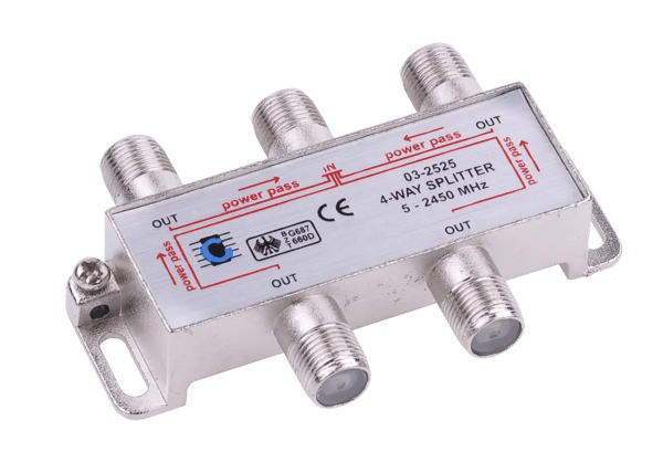 4-vejs splitter 5-2450MHz
