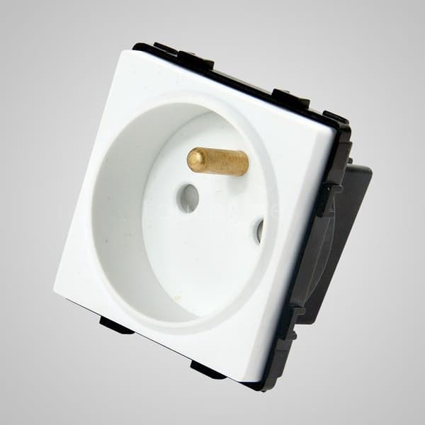 Touchme TouchMe Stikkontakt med modulær, hvid (TM625W)