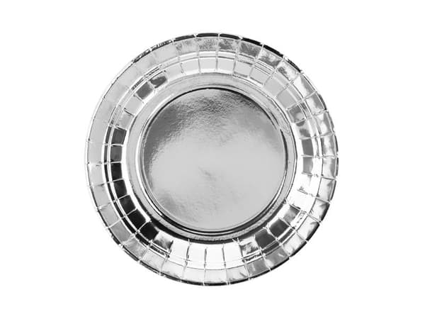 Party Deco Tallrikar, silver, 18cm, 6 stycken universal (37784)