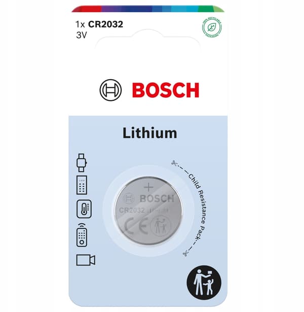 BOSCH AKKU 1KPL CR2032 ALKALINE CR2032B1/00