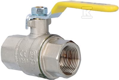 GAS KUGLEVENTIL 3/4\" NIKKEL.