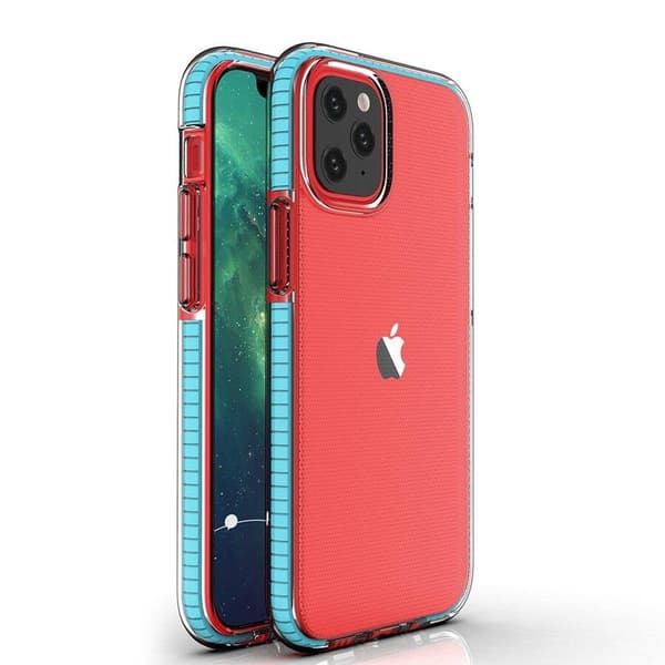 Spring Case Silikon Gel Mobilskal Skyddsfodral för iPhone 13 Pro ljusblå