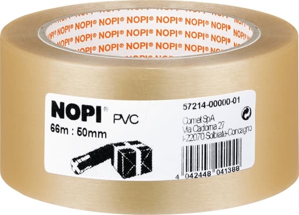 Tesa NOPI Pack PVC vävd 66m 50mm transparent