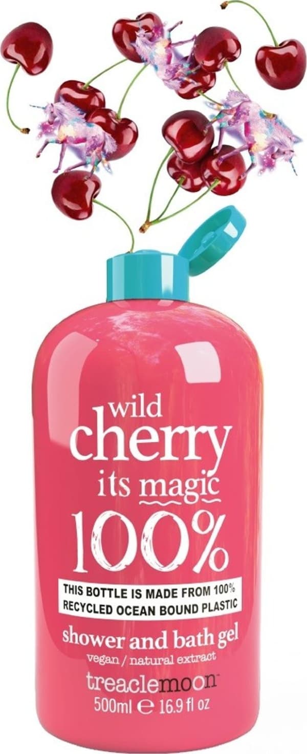 TREACLEMOON Wild Cherry Its Magic -kylpygeeli ja -neste 500 ml