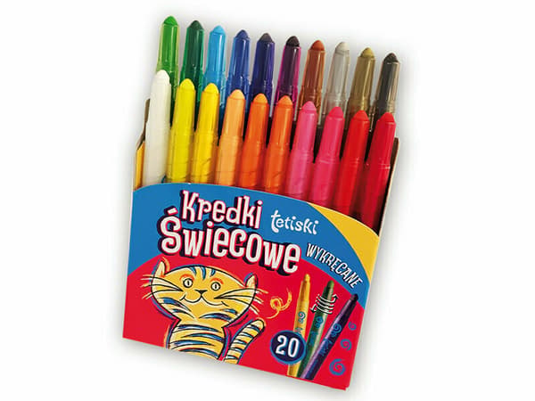 Tetis kritor 20 färger graferade kritor (KT010-AE)