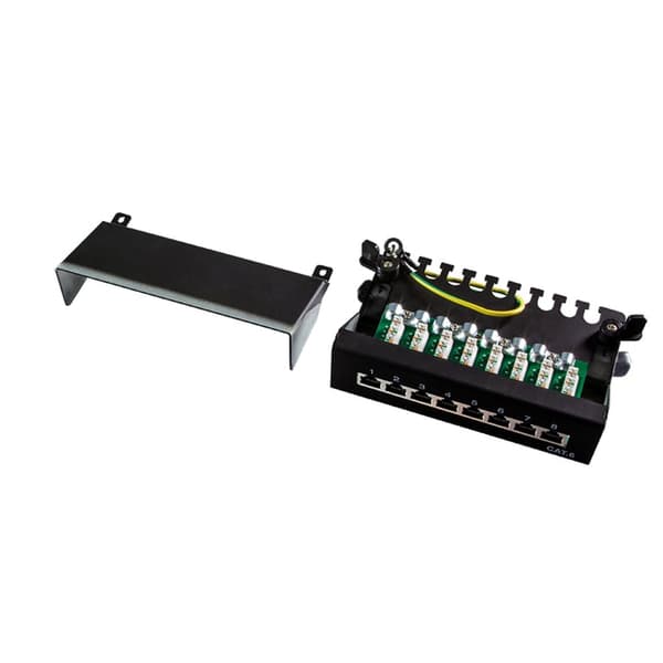 ZUB Logilink Patchpanel Cat.6A 8-portars skrivbordsmodell