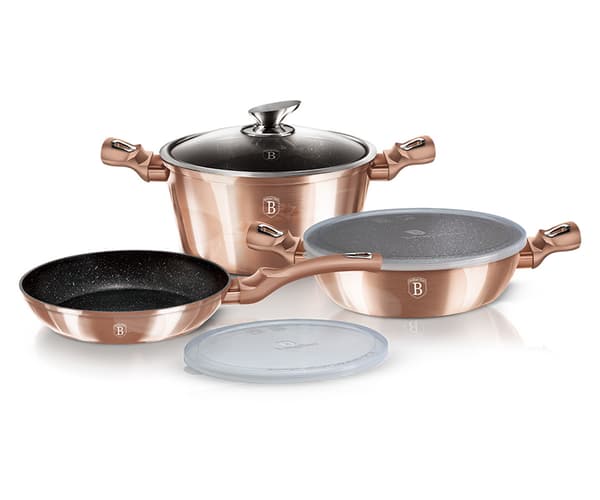 GRYTOR 6 DELAR METALLIC LINE ROSE GOLD EDITION BERLINGER HAUS BH/7047