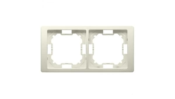Kontakt-Simon Dobbeltramme Neos beige - BMRC2/12