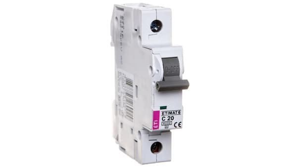 Eti-Polam Adapterafbryder ETIMAT 6 1p 6kA C20 - 002141517