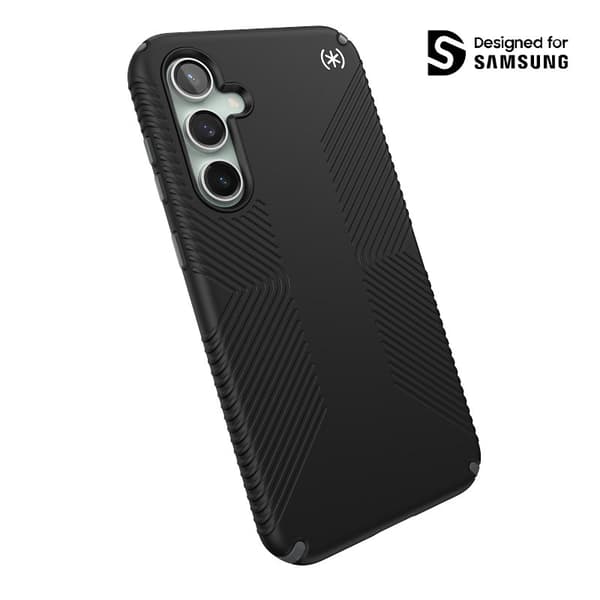 Speck Presidio2 Grip - Etui til Samsung Galaxy S23 FE (Sort/Sort/Hvid)