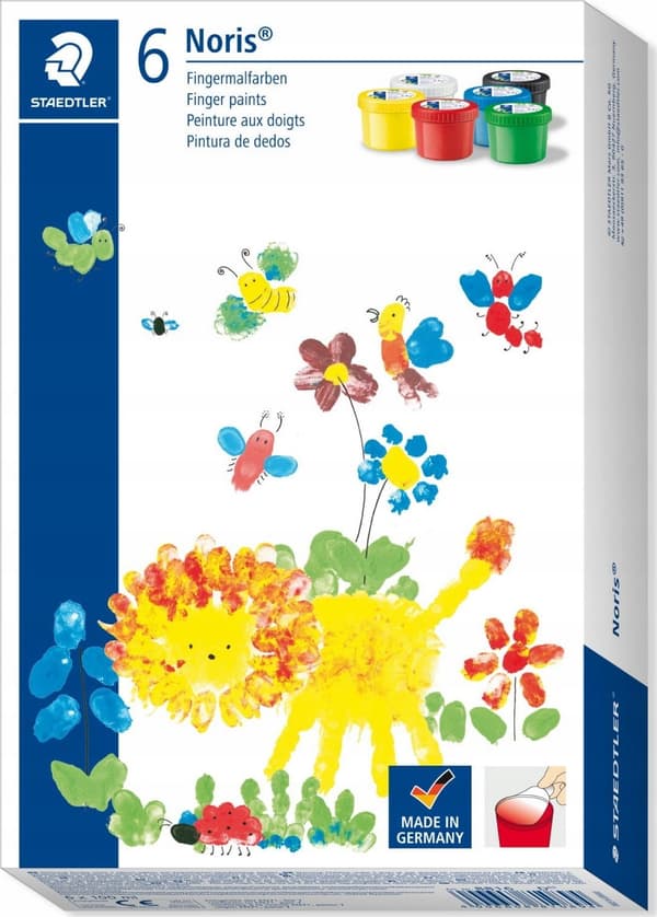 STAEDTLER Noris Junior fingermaling sæt 6 dele detail