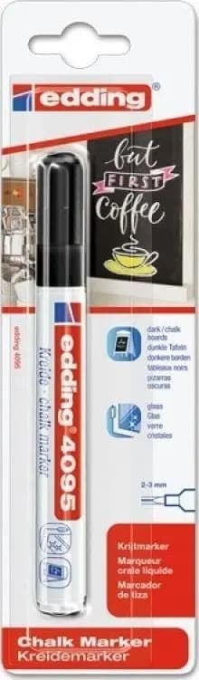 Kridtmarker 2-3mm sort