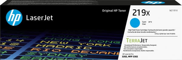HP Toner W 2191 X cyan nr. 219 X