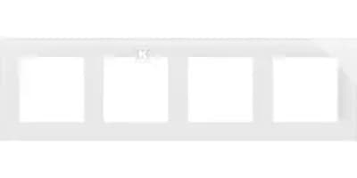 Simon 55 Ram 4x Nature Glas klassisk vit TRN4/181