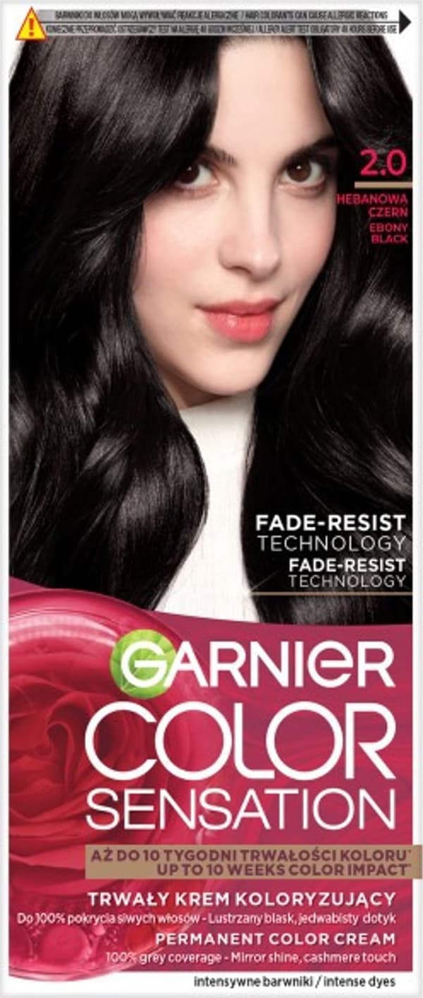 GARNIER Color Sensation -hiusväri nro 2.0 - Eebenpuunmusta 1kpl