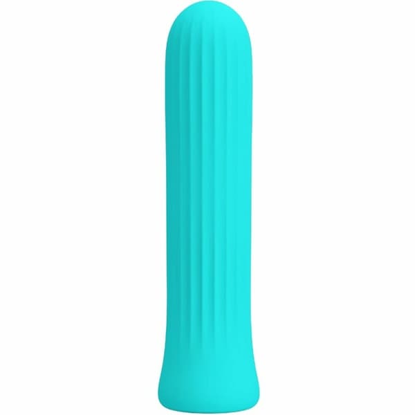 Pretty Love Blanche Blå Fleksibel Silikone Vibrator 12 Tilstande USB Genopladelig