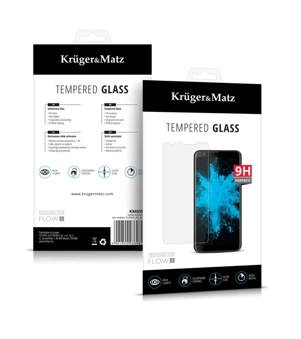 Kruger&Matz Härdat Glas för KRUGER MATZ FLOW 6/6s/6 LITE