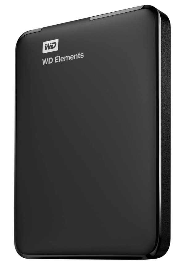 WD Ekstern Harddisk Elements - 2.5\" - USB 3.0 - Sort