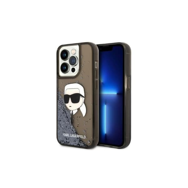 Karl Lagerfeld KLHCP14LLNKHCK iPhone 14 Pro 6,1\" sort/sort Hardcase Glitter Karl Head