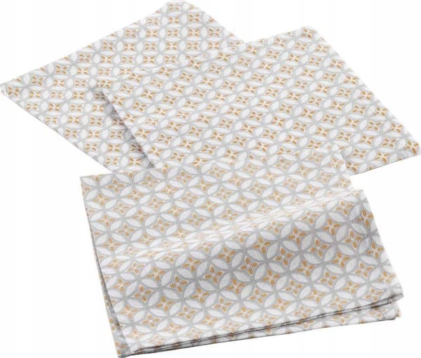 Douceur d`Interieur Kangasservetit ASTRE, puuvilla, 40 x 40 cm, 3 kpl