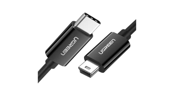 Ugreen US242 USB-C (hane) / Mini-USB (hane) Kabel 1 m – Svart