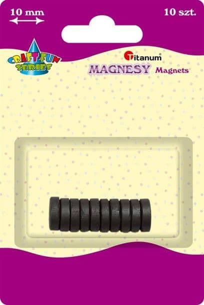 Mustat magneetit 10mm 10kpl